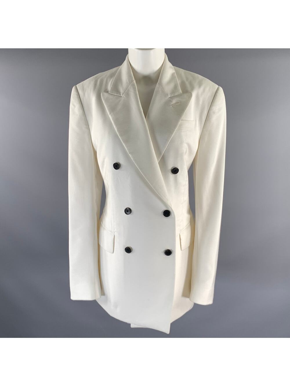 TOM FORD Size XS White Peak Lapel Double Breasted Blazer
